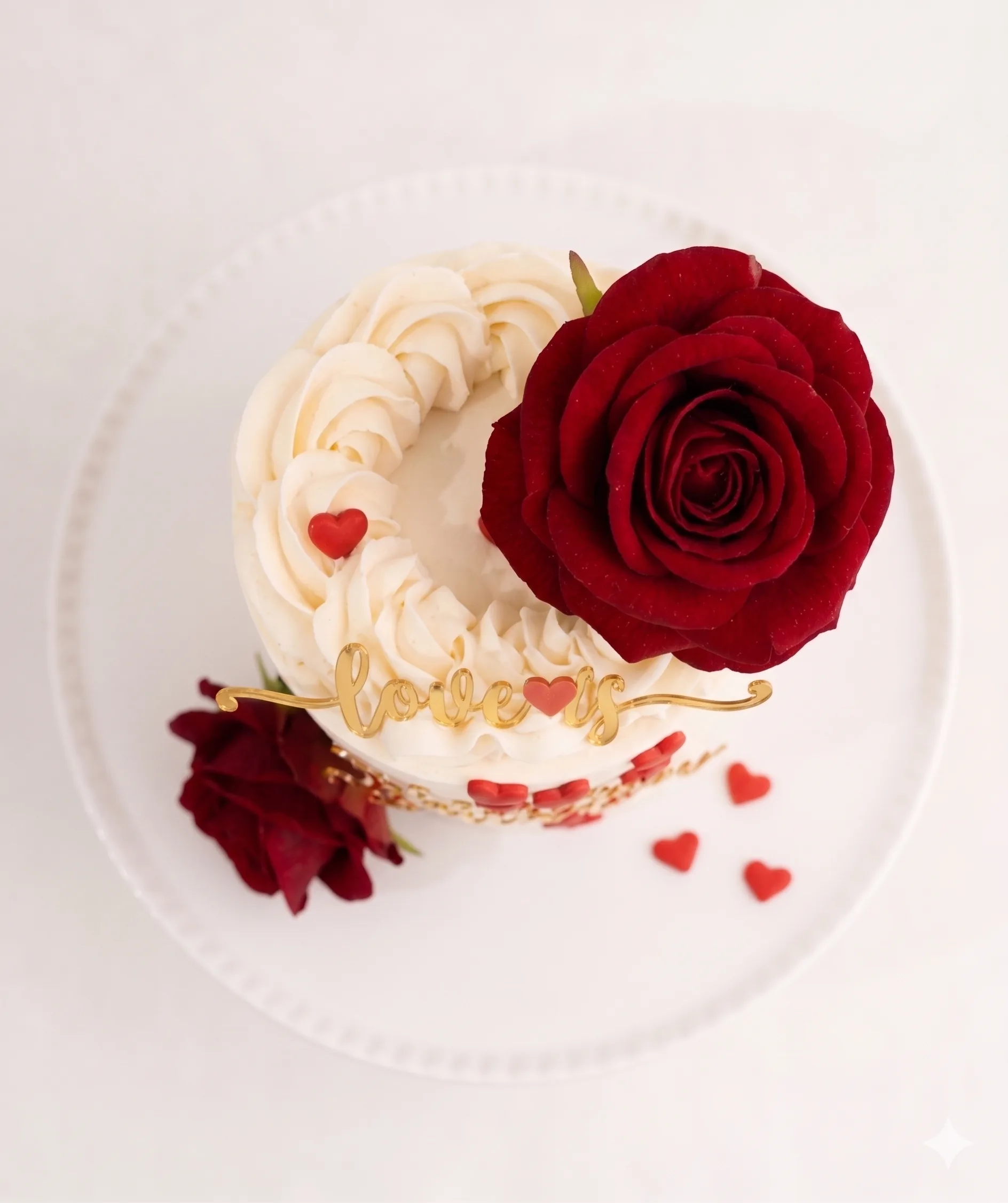 The Red of the Rose, Side view