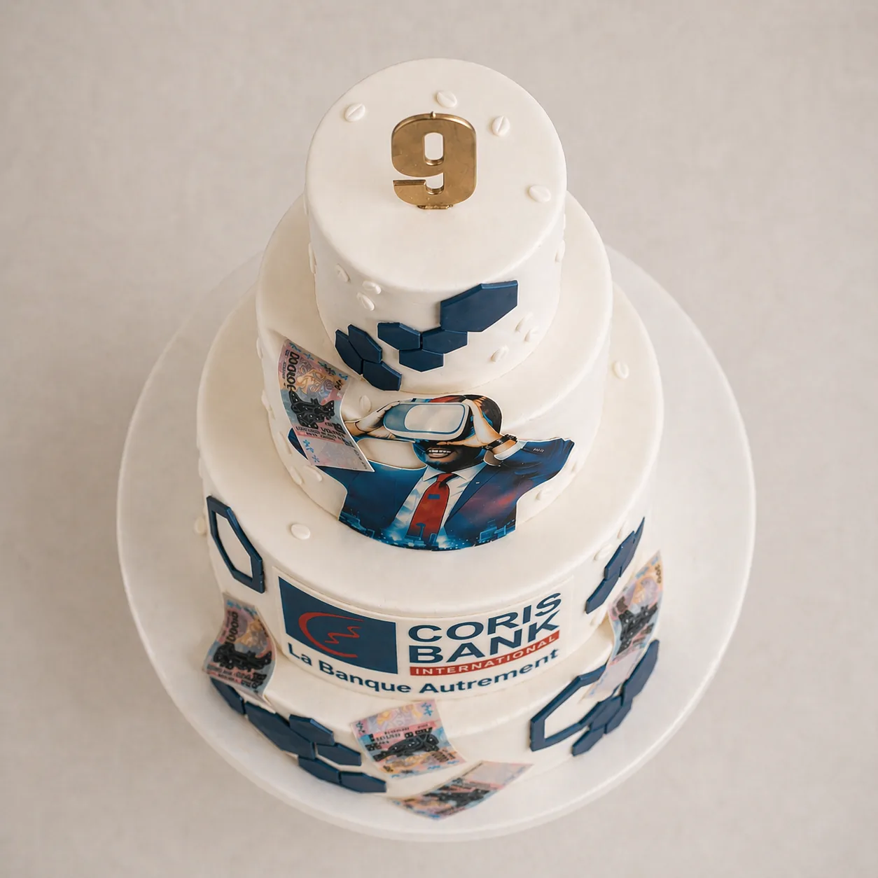 Coris Bank Cake, Side view